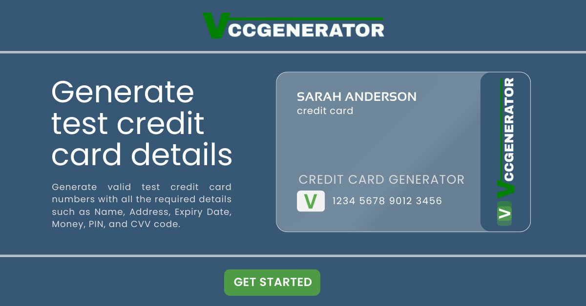 Vccgenerator Fake Valid Credit Card Generator 2020